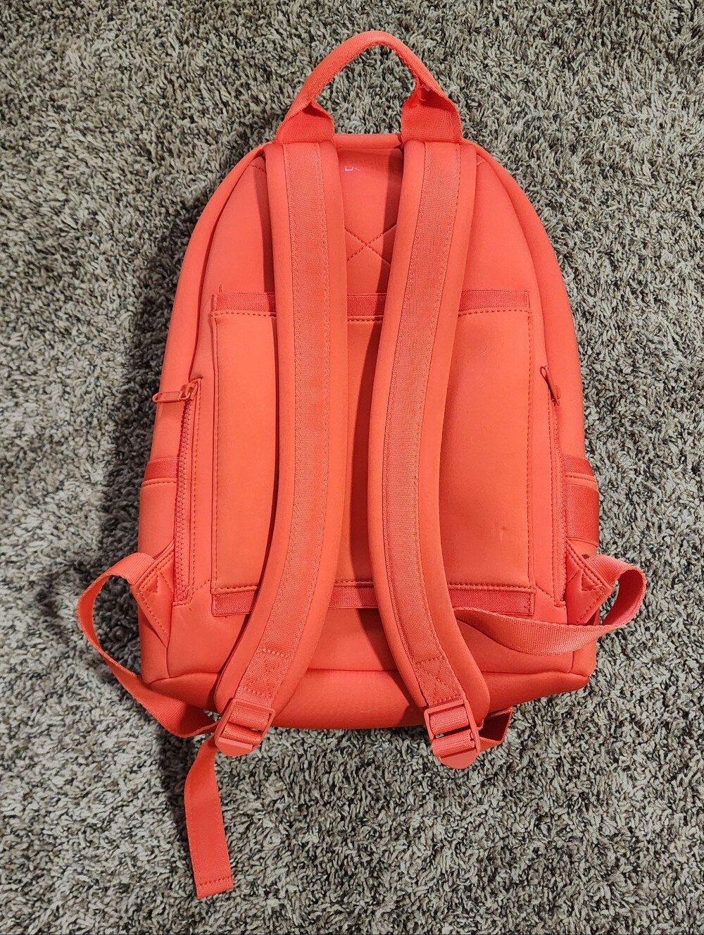 Dagne Grover Dakota Travel Laptop Backpack Bright Red Orange Color Medium - Picture 5 of 13